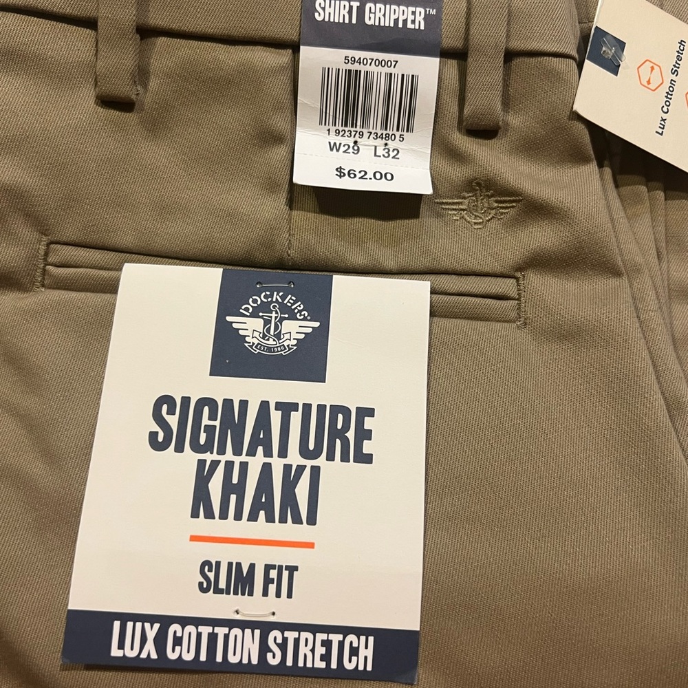 Men’s docker khakis W29,L32 new